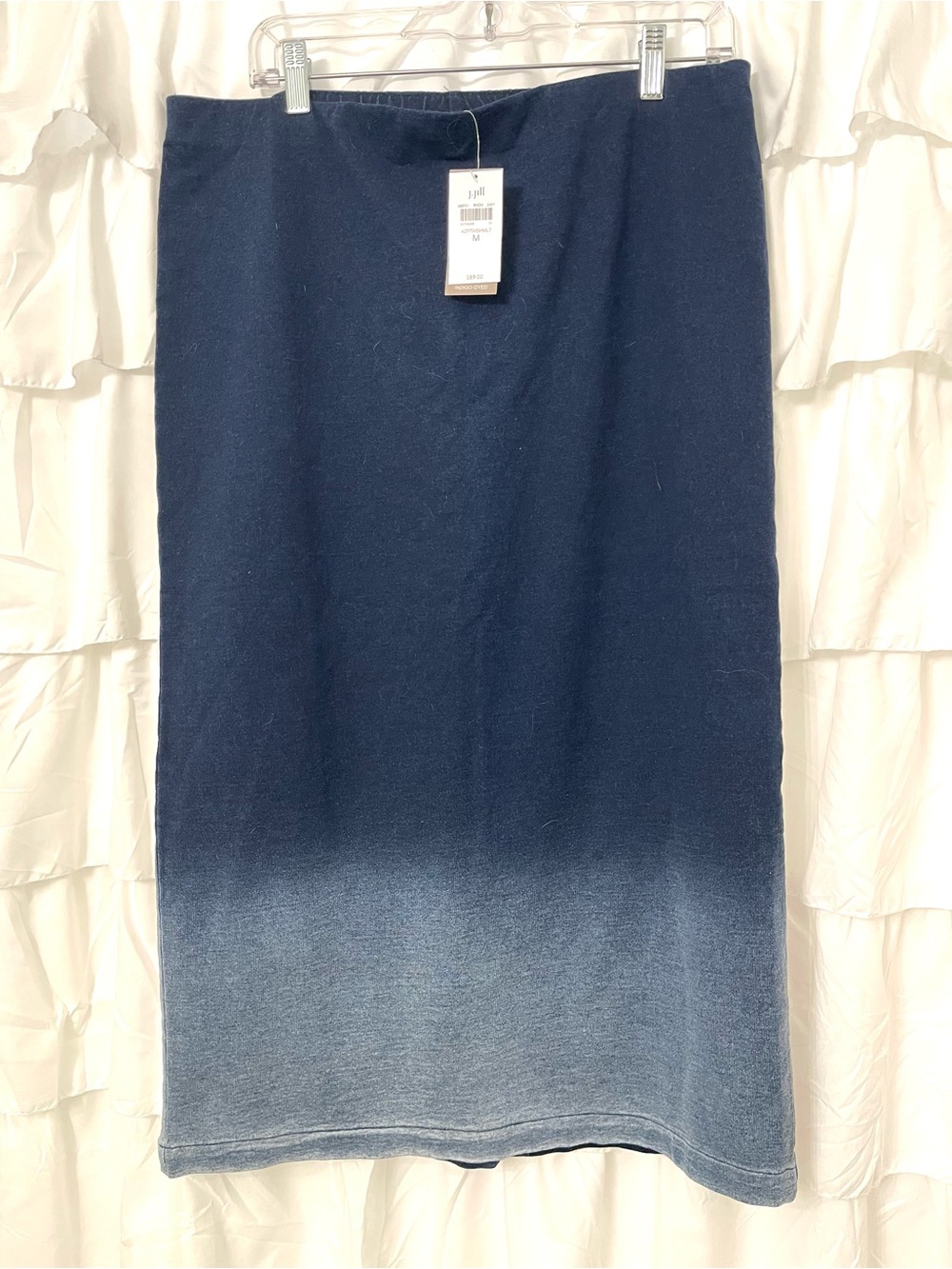 J. Jill Ombre Navy to Light Blue Midi Skirt